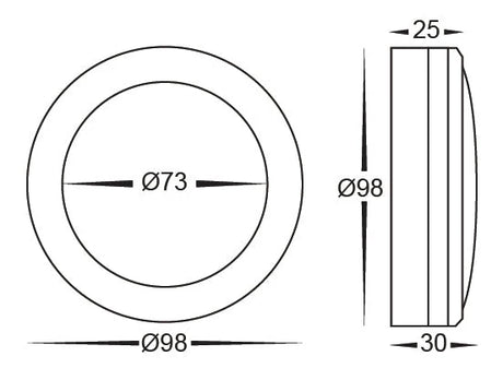 Havit HV2960T-BLK-12V | HV2960T-BLK-240V Nava Black LED Step Lights
