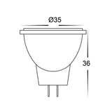 Havit HV9311C | HV9311N | HV9311W 3w MR11 12v DC LED Globe