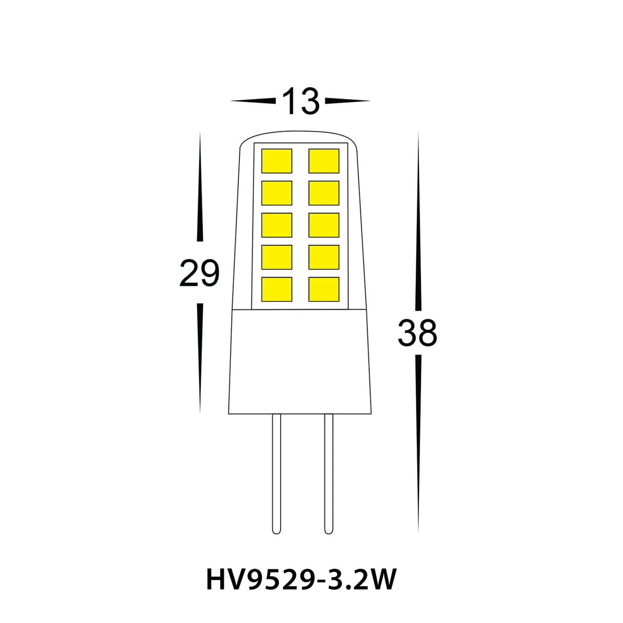 Havit HV9523-3.2W-HV9529-3.2W 3.2w G4 LED Bi Pin Globe