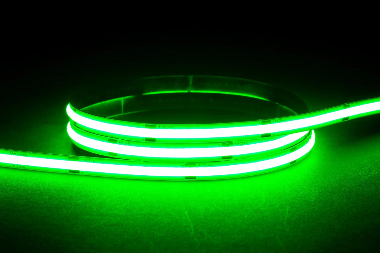 Havit HV9761-IP20-320-G 9.6w IP20 24v DC Green COB Dotless LED Strip