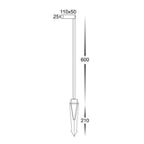 Havit HV1517T-AB-24V Lindri Antique Brass LED Bollard Spike Light