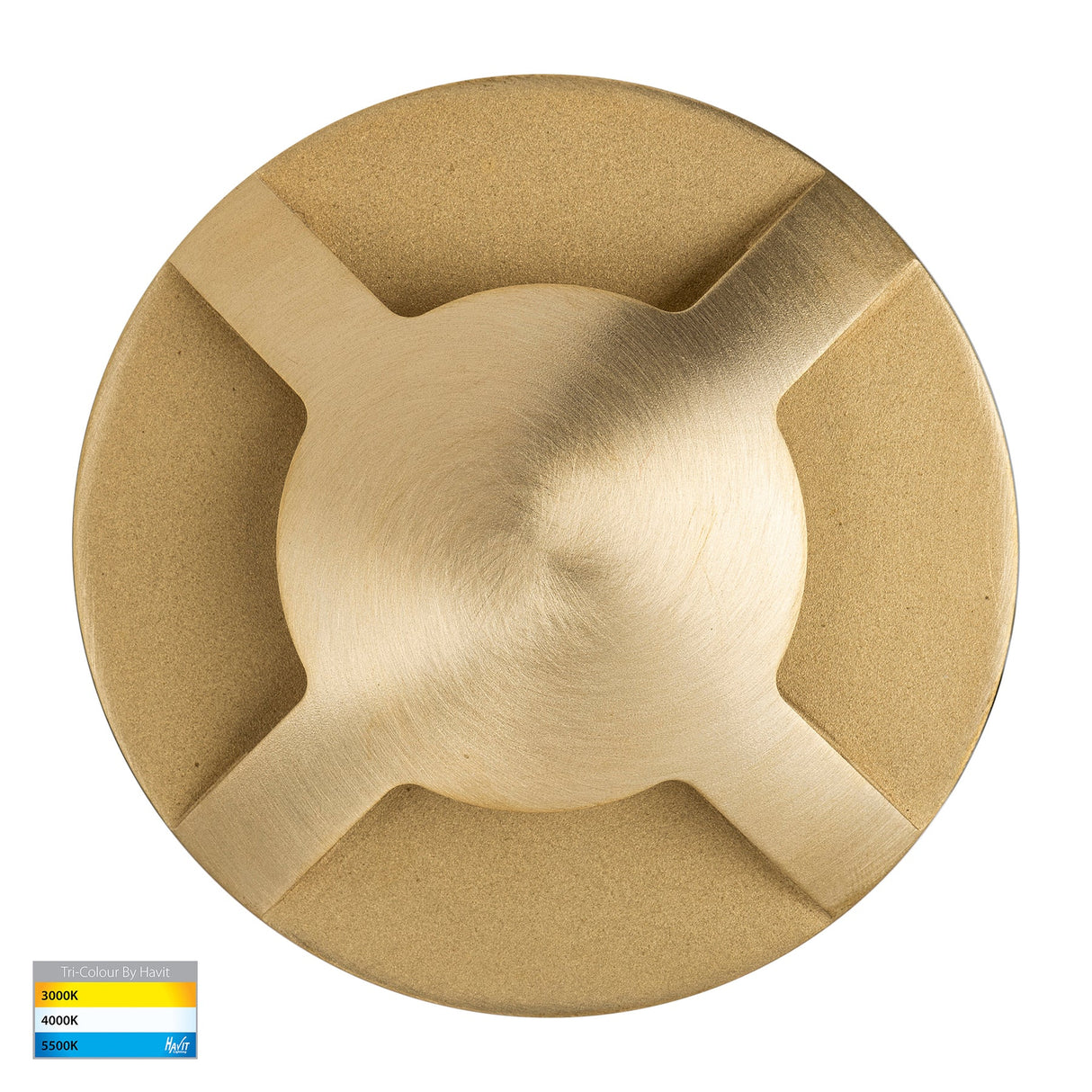 Havit HV19092T-BR Viale Brass TRI Colour LED Four Way Driveway Light