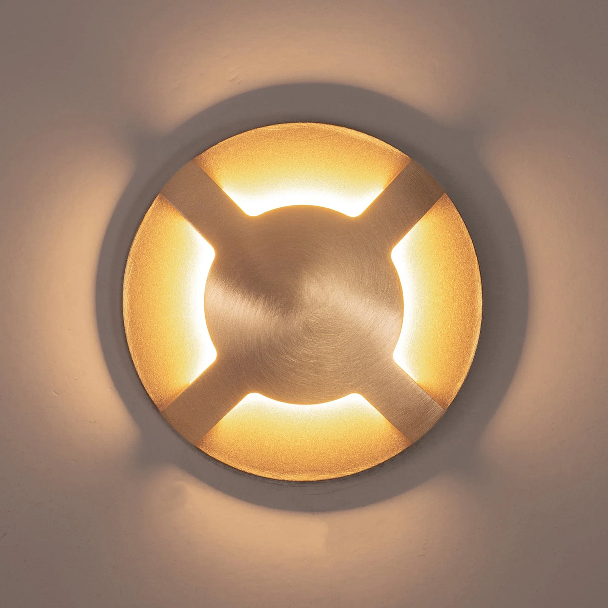 Havit HV19092T-BR Viale Brass TRI Colour LED Four Way Driveway Light