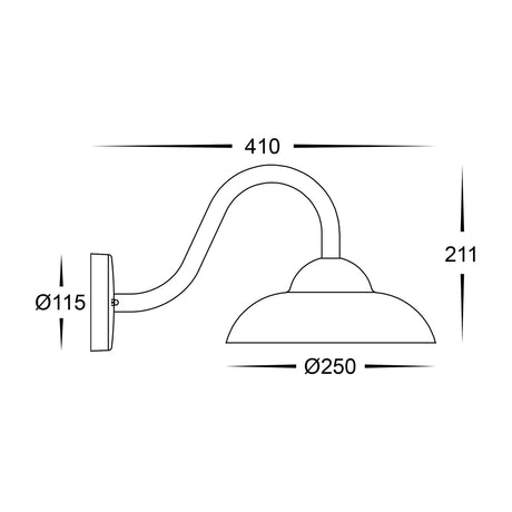 Havit HV3518T-WHT Arkua Aluminium White Wall Light