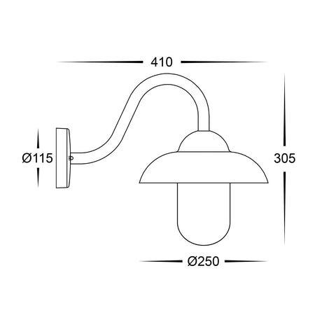 Havit HV3519W-WHT Loka Aluminium White Wall Light