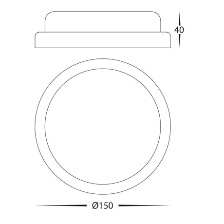 Havit HV3523T-WHT Muovi Polycarbonate White Wall or Ceiling Light