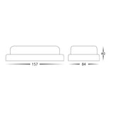 Havit HV3526T-WHT Muovi Polycarbonate White Wall Light