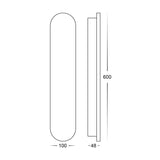 Havit HV3562T-BLK Barline Shadow Aluminium 600mm Black Wall Light