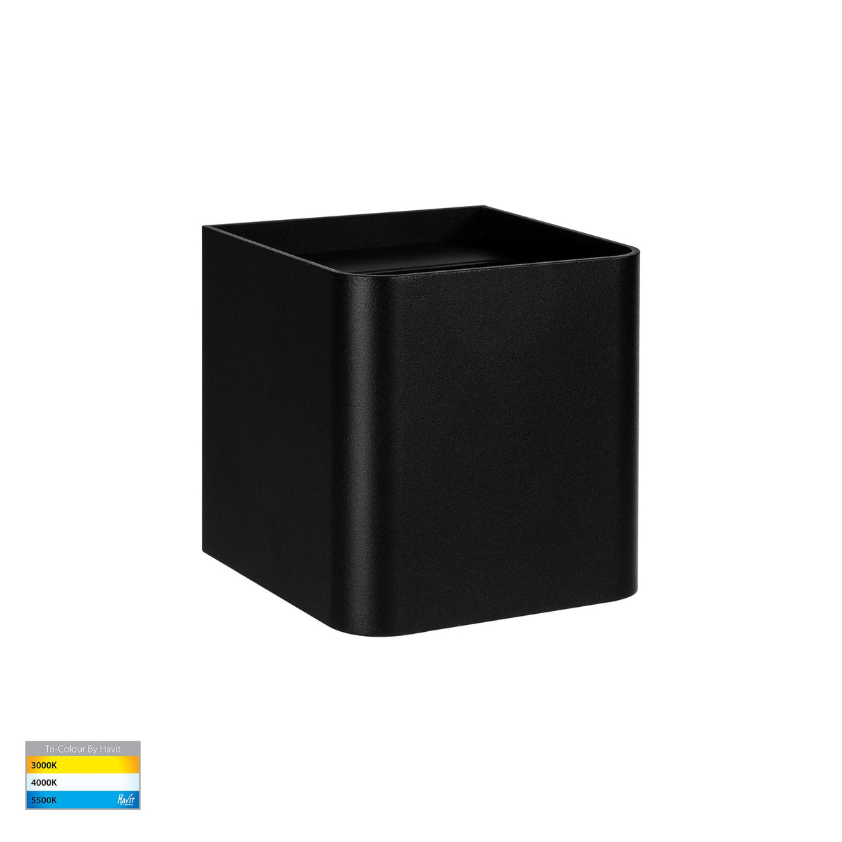 Havit HV36583T-BLK-SQ Versa Black Square Up & Down Wall Light