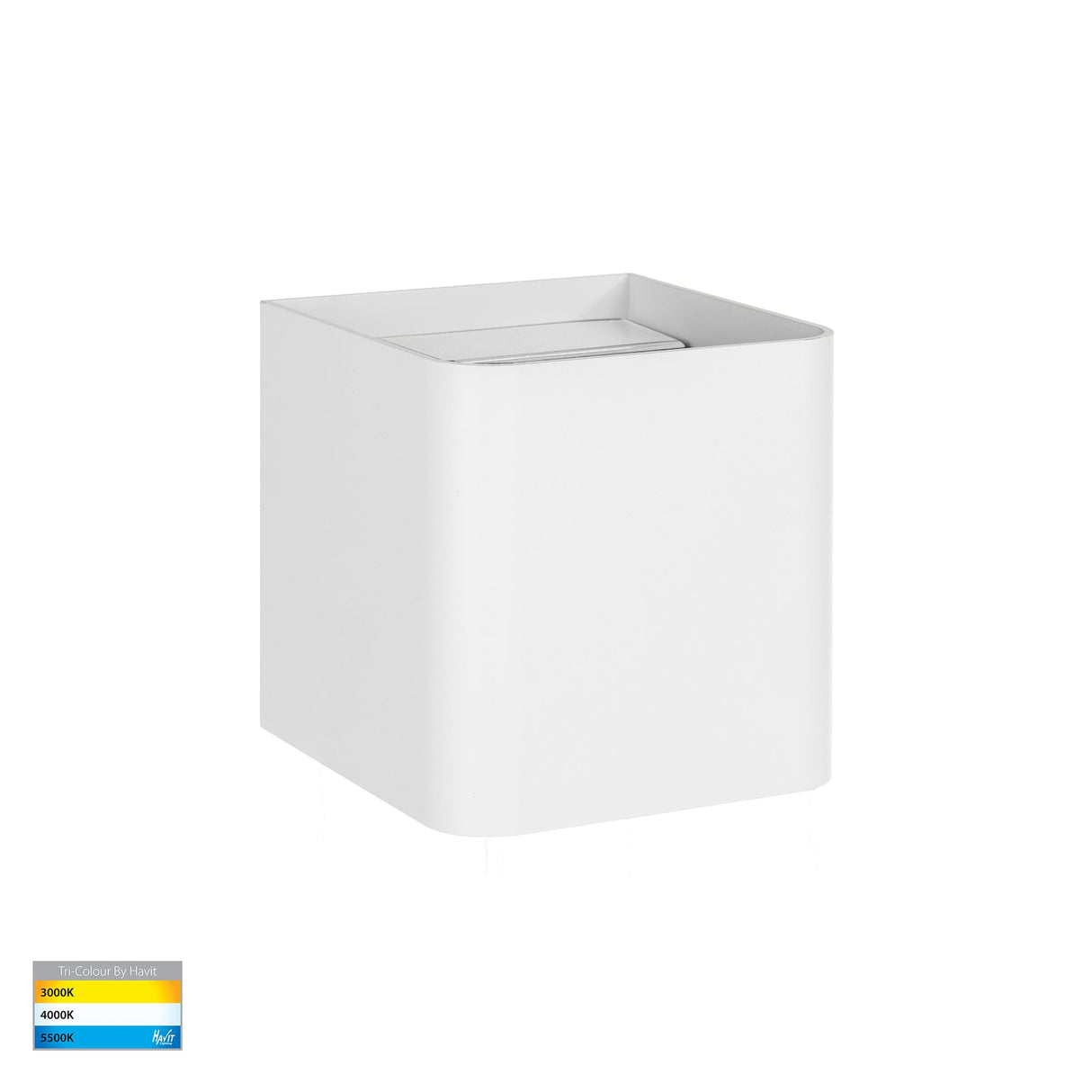 Havit HV36583T-WHT-SQ Versa White Square Up & Down Wall Light