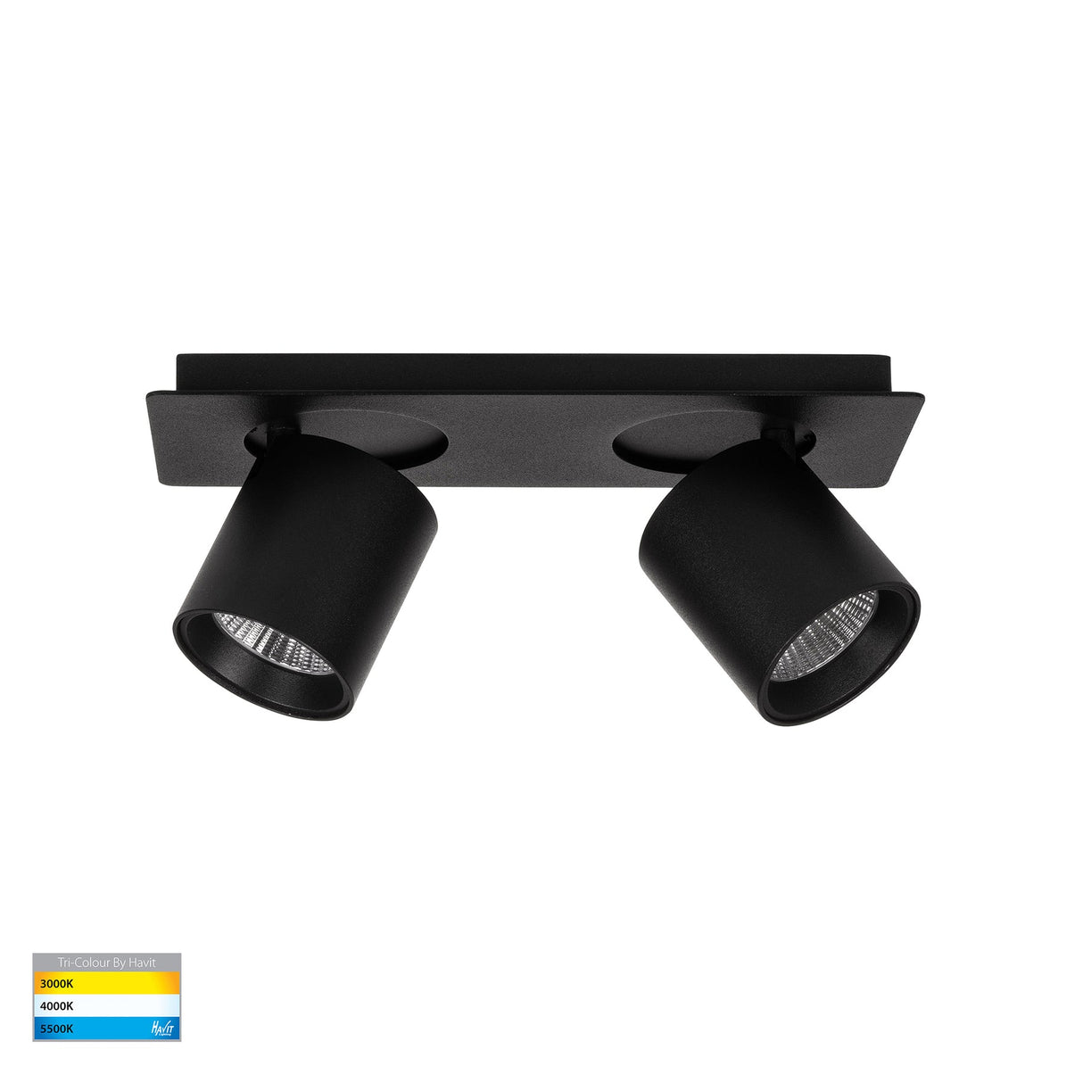 Havit HV4003T-2-BLK Sbarra Black 2 Light Adjustable Bar Light