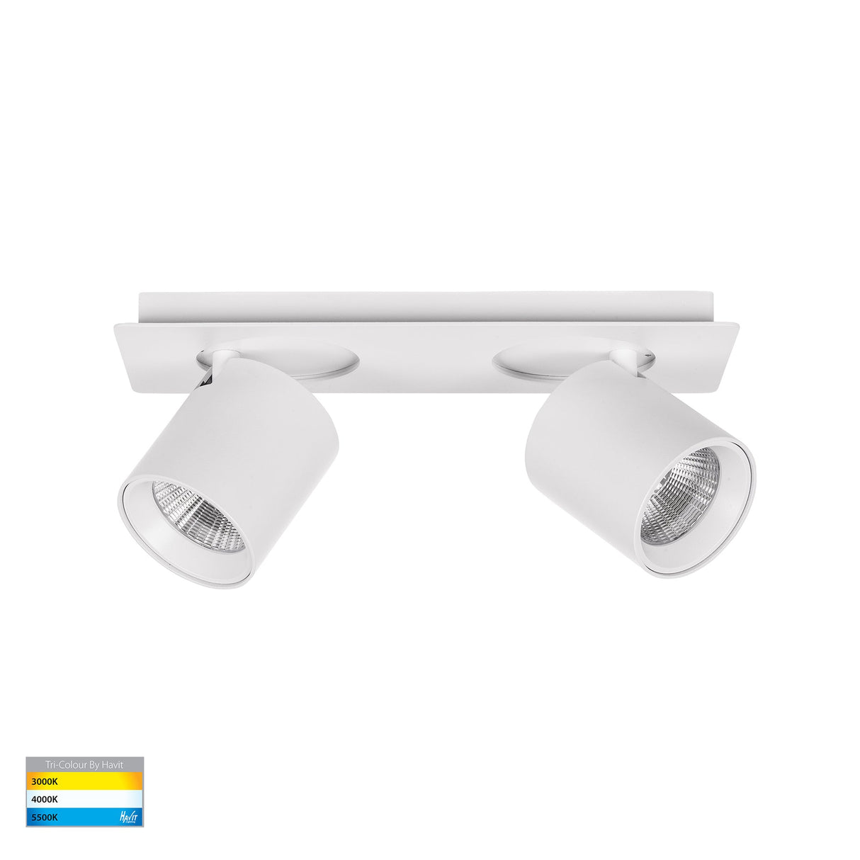 Havit HV4003T-2-WHT Sbarra White 2 Light Adjustable Bar Light
