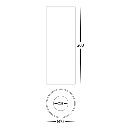 Havit HV5841S-BLK-EXT | HV5841S-BLK-EXT-12V Nella Black 7w Surface Mounted Led Downlight