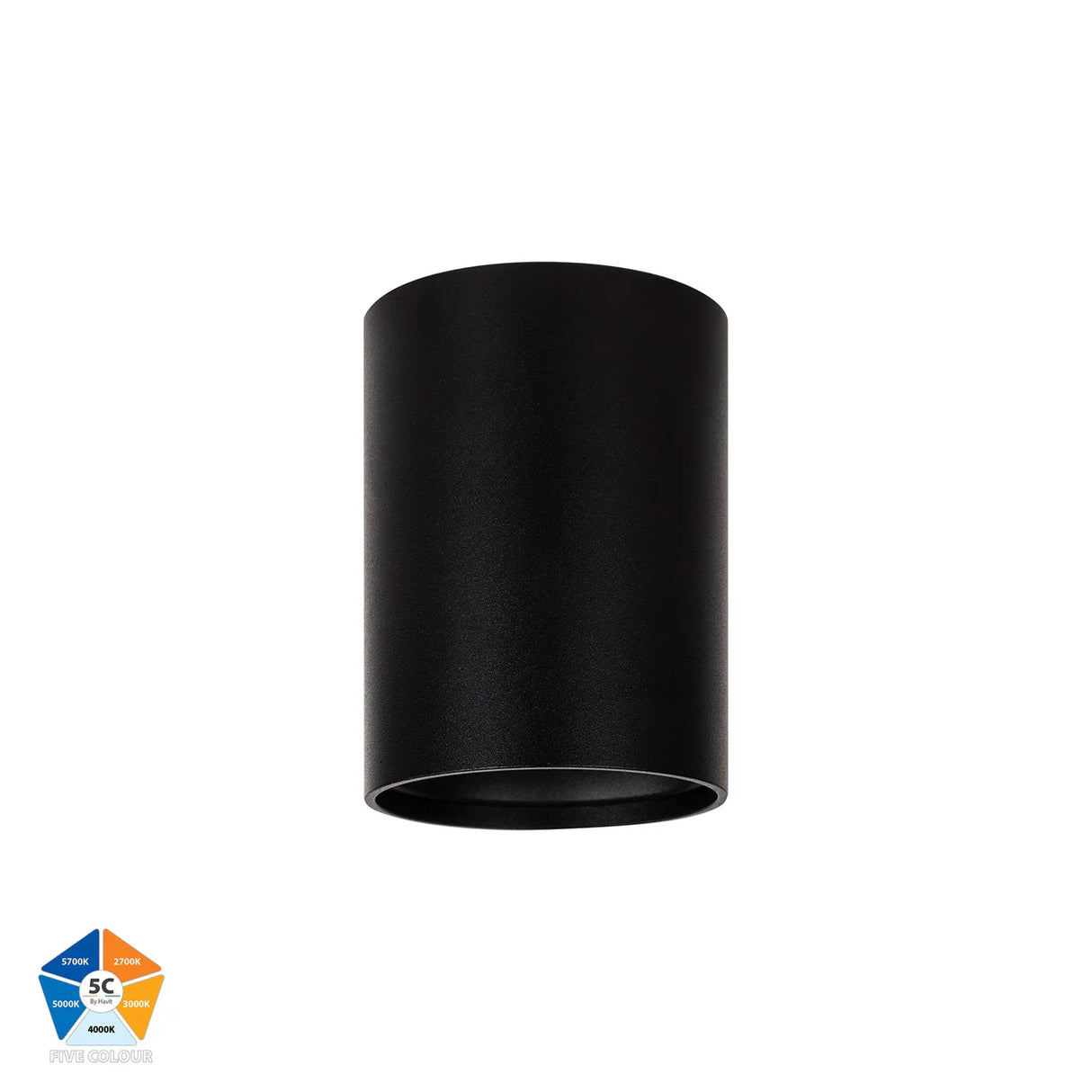 Havit HV5841S-BLK | HV5841S-BLK-12V - Nella Black 7w Surface Mounted LED Downlight