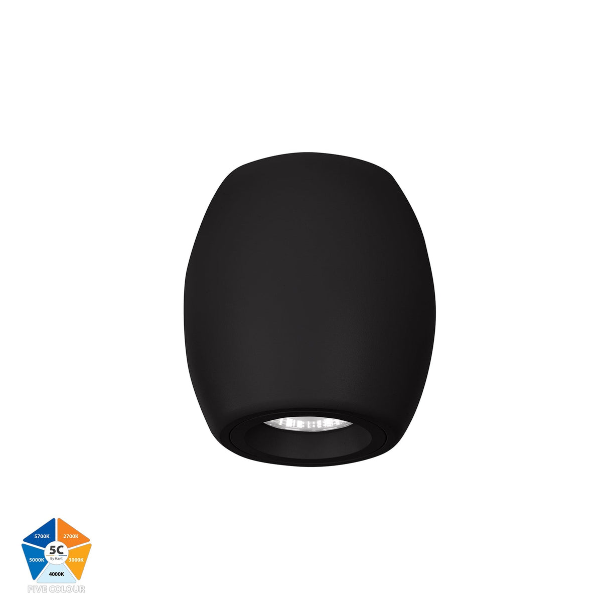 Havit HV5848S-BLK Nella Black 7w Surface Mounted LED Downlight