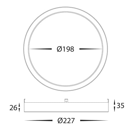 Havit HV5863-1-BLK Auster Black Trim to suit HV5863S-WHT