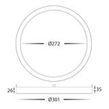 Havit HV5864-1-GLD Auster Gold Trim to suit HV5864S-WHT