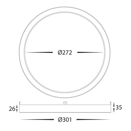 Havit HV5864-1-GLD Auster Gold Trim to suit HV5864S-WHT