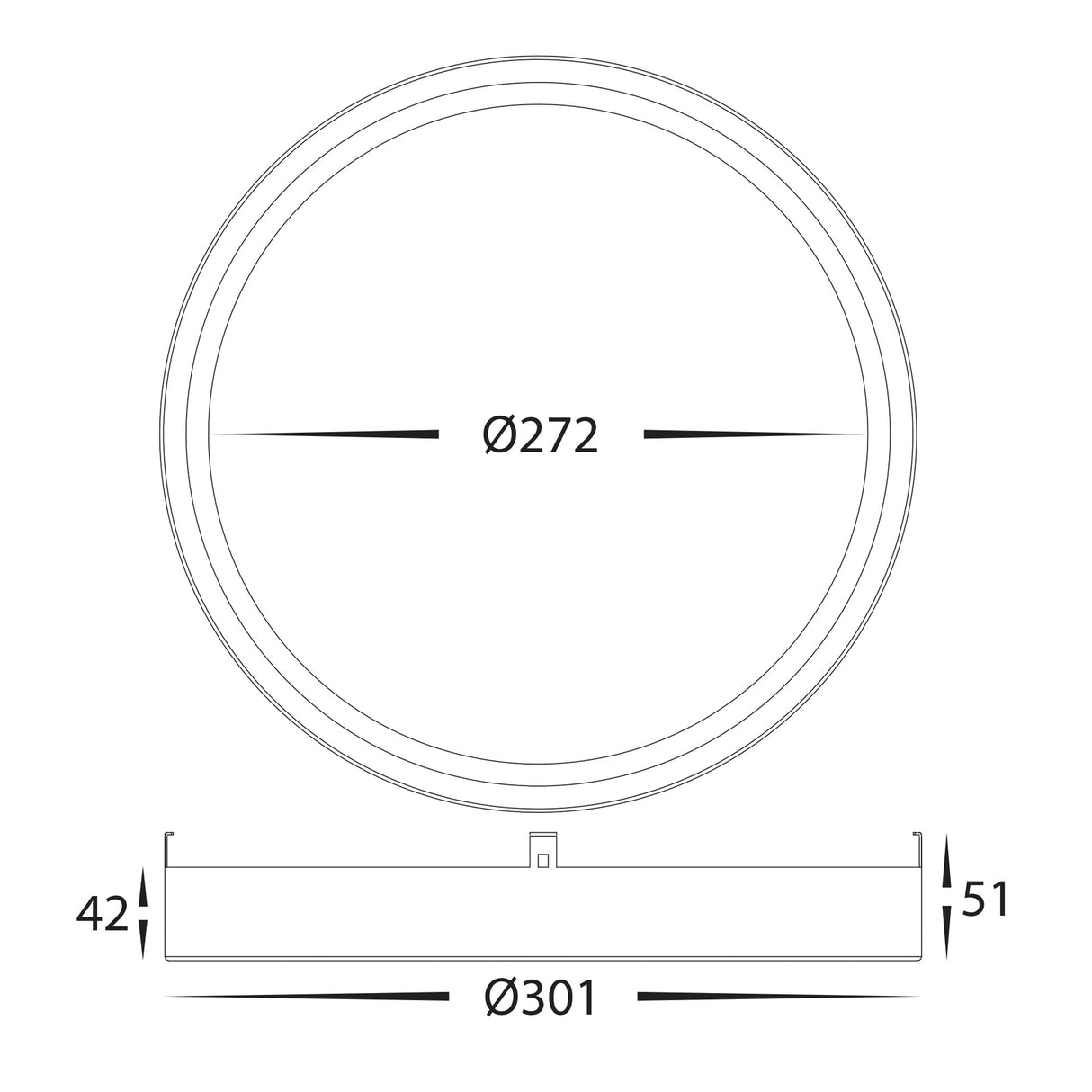Havit HV5864-2-WHTGLD Auster White & Gold Trim to suit HV5864S-WHT