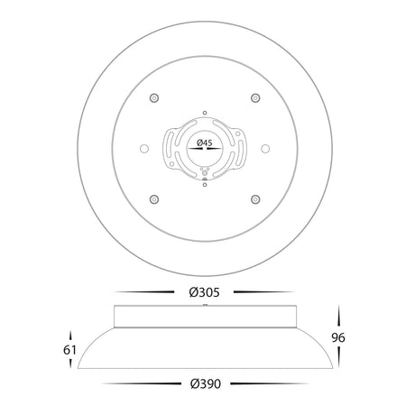 Havit HV5864-3-BLKGLD Auster Black & Gold Trim to suit HV5864S-WHT
