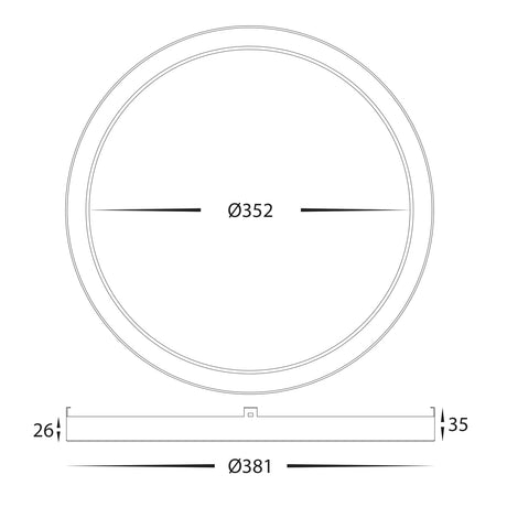 Havit HV5865-1-GLD Auster Gold Trim to suit HV5865S-WHT
