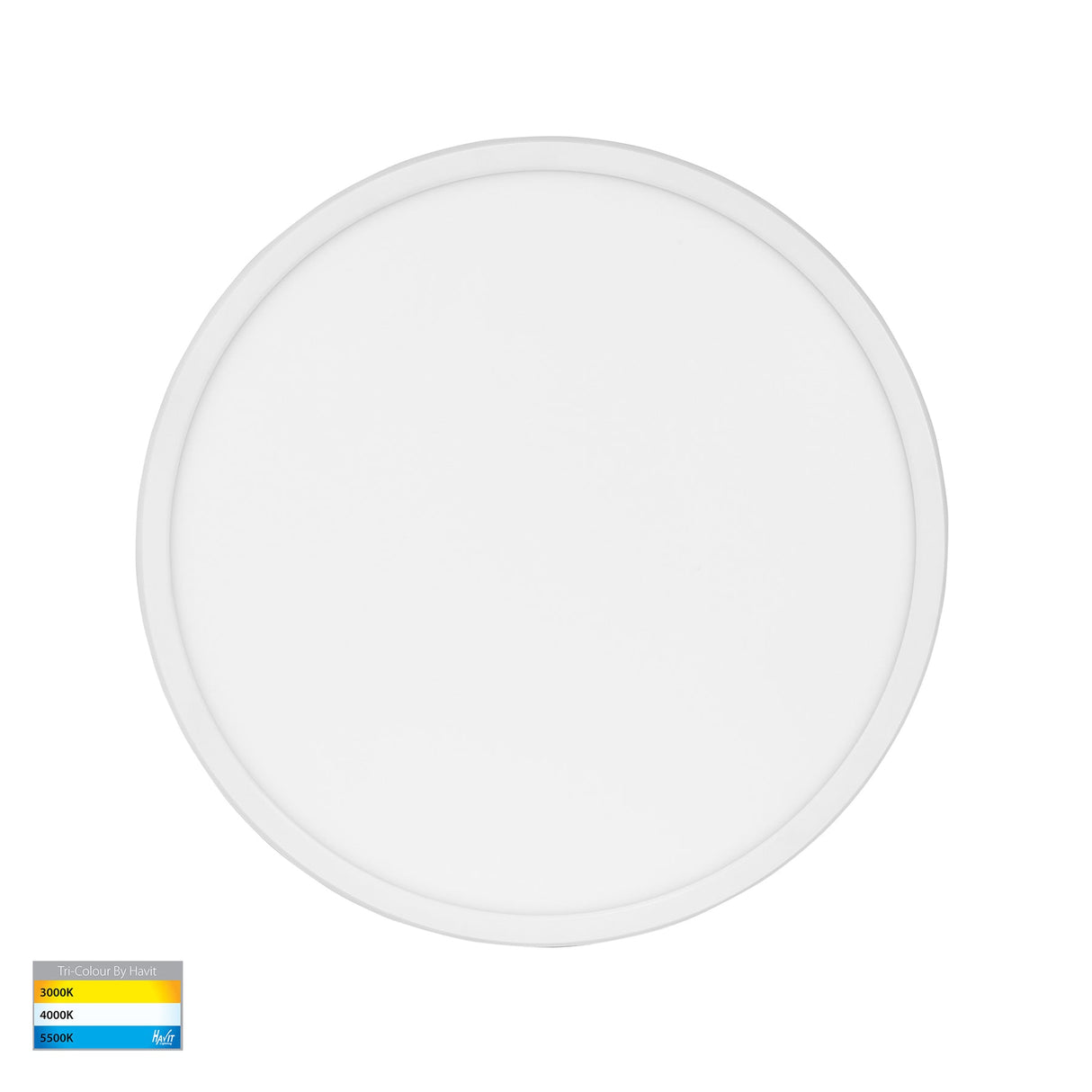 Havit HV5878T-WHT-MSENS Slim White Dimmable 400mm Surface Mounted Slim Oyster Light