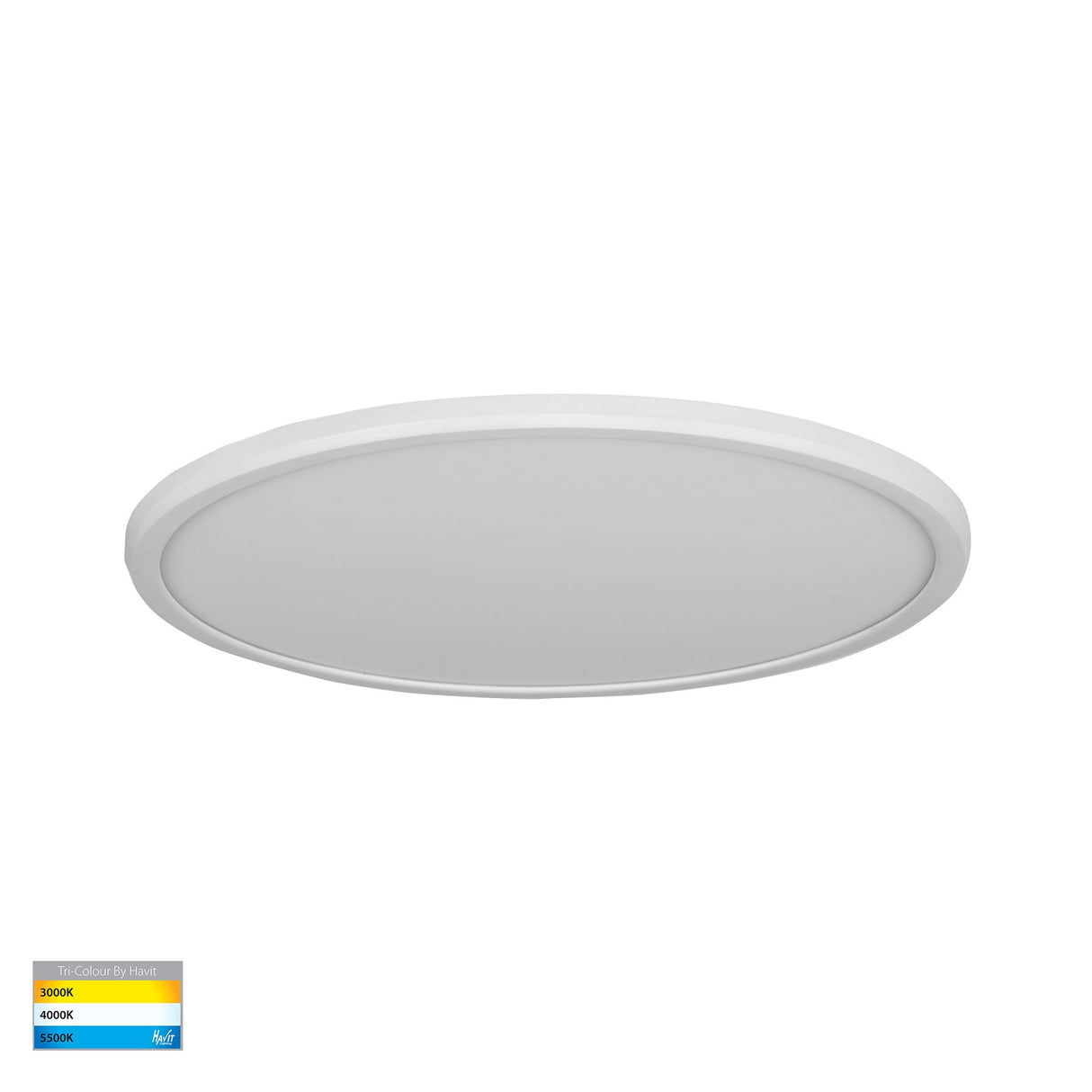 Havit HV5878T-WHT-MSENS Slim White Dimmable 400mm Surface Mounted Slim Oyster Light