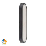 Havit HV8011S-BLKALB Auster Black with Alabaster Glass Wall Light