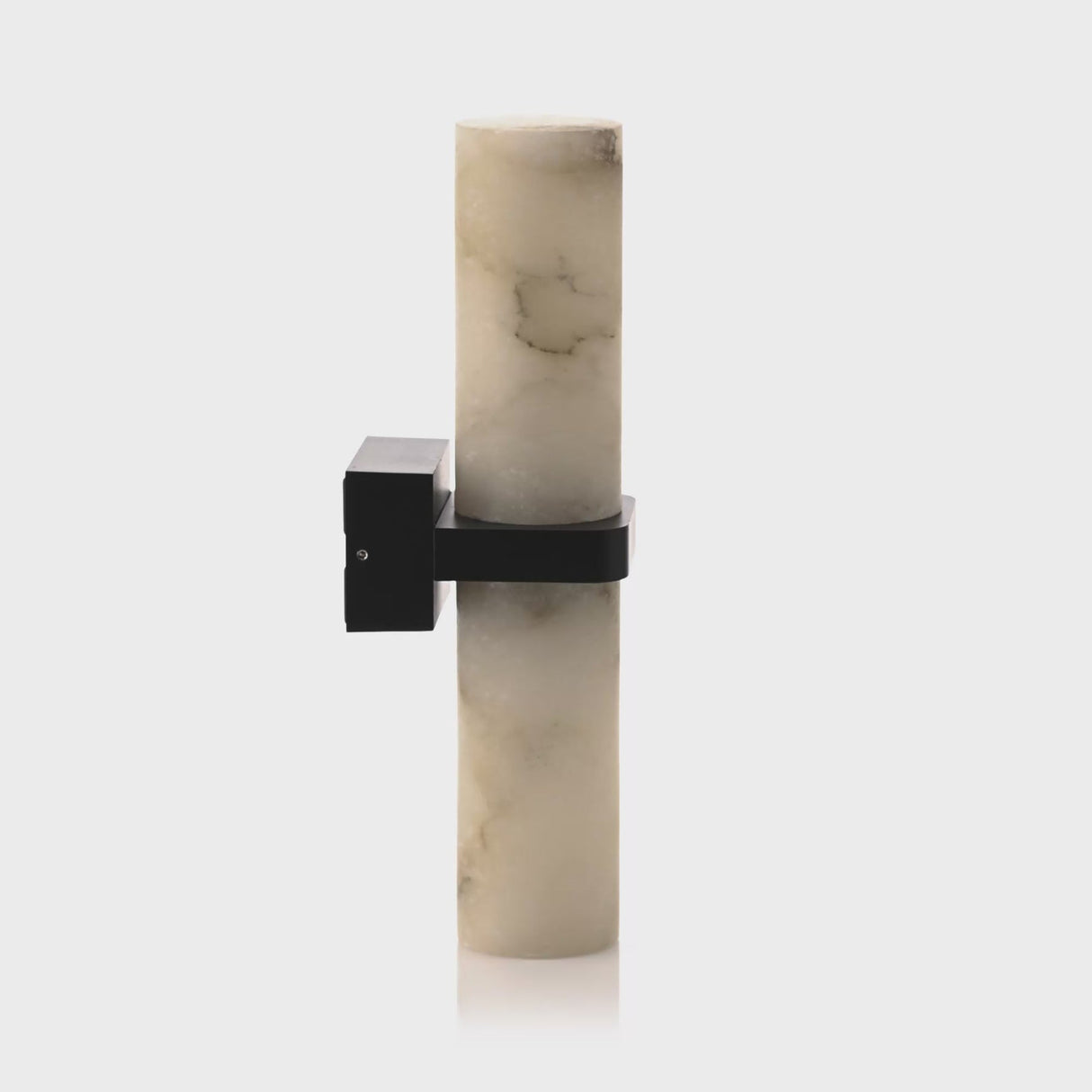 Havit HV8079T-BLK Albast Black Up & Down Wall Light with Alabaster Glass
