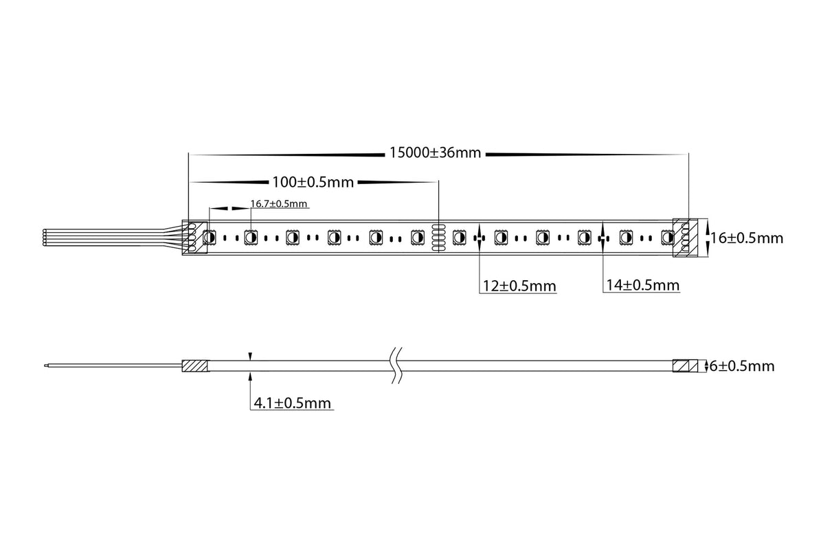 Havit HV9753-IP67-60-RGBW 11w IP67 RGBW Long Run LED Strip