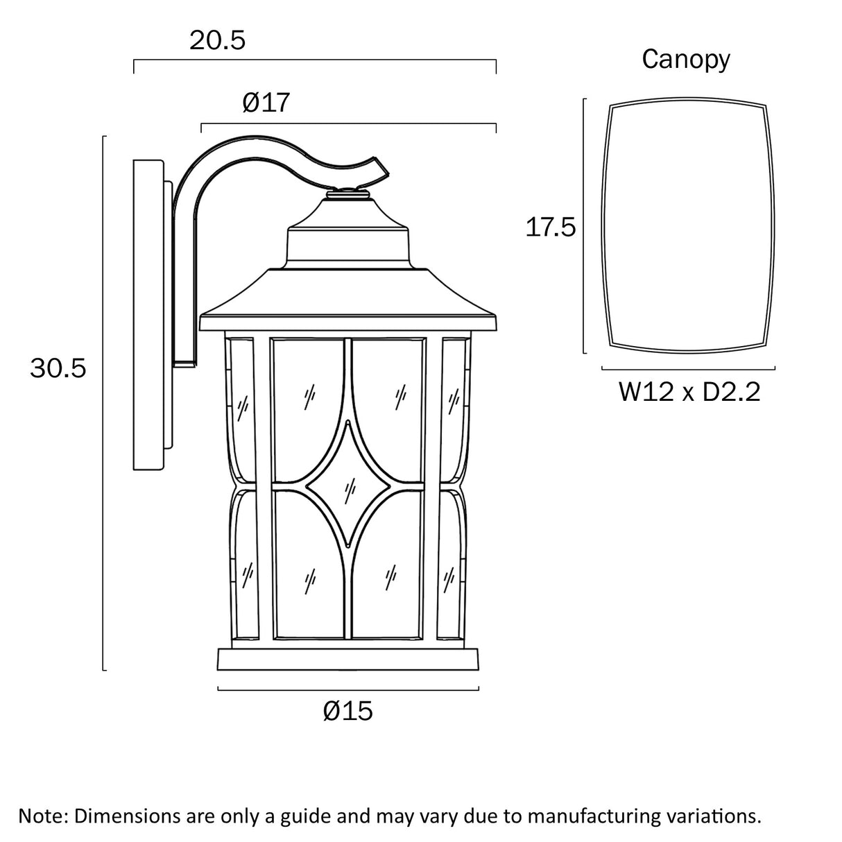 LENORE 170 EXTERIOR WALL LIGHT