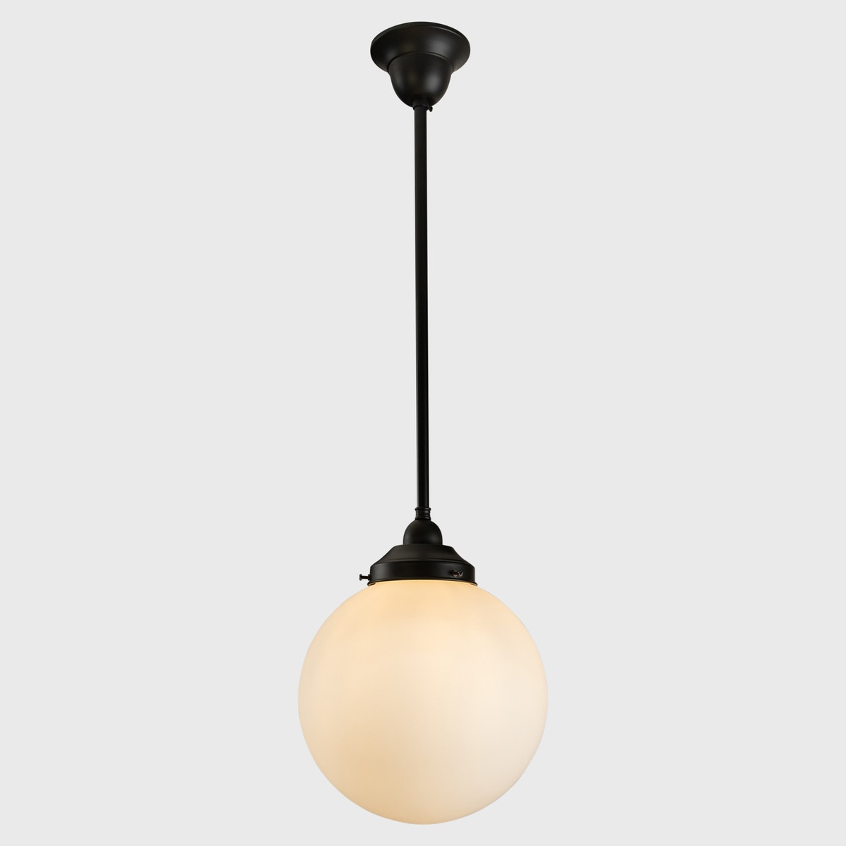 Lighting Inspirations Sphere 10" Opal Matte On Rod Set 1/2" 1/2m Patina