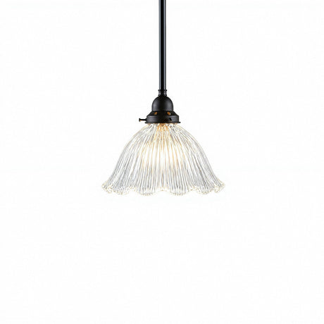Lighting Inspirations 8044 Hallophane 9" Clear On Rod Set 1/2" x 1/2m Patina