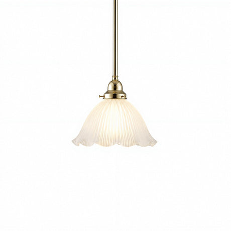 Lighting Inspirations 8044 Hallophane 9" Frost On Rod Set 1/2" x 1/2m Polished Brass