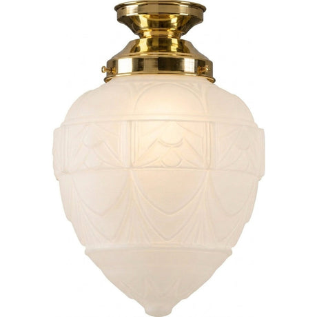 Lighting Inspirations Asheville Frost Batten Fix Polished Brass
