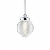 Lighting Inspirations Teardrop Hallophane 8" With 1/2" x 1/2m Rod Set Chrome