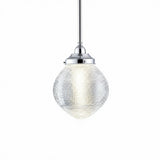 Lighting Inspirations Teardrop Hallophane 8" With 1/2" x 1/2m Rod Set Chrome