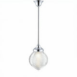 Lighting Inspirations Teardrop Hallophane 8" With 1/2" x 1/2m Rod Set Chrome