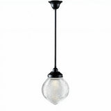 Lighting Inspirations Teardrop Hallophane 8" With 1/2" x 1/2m Rod Set Patina