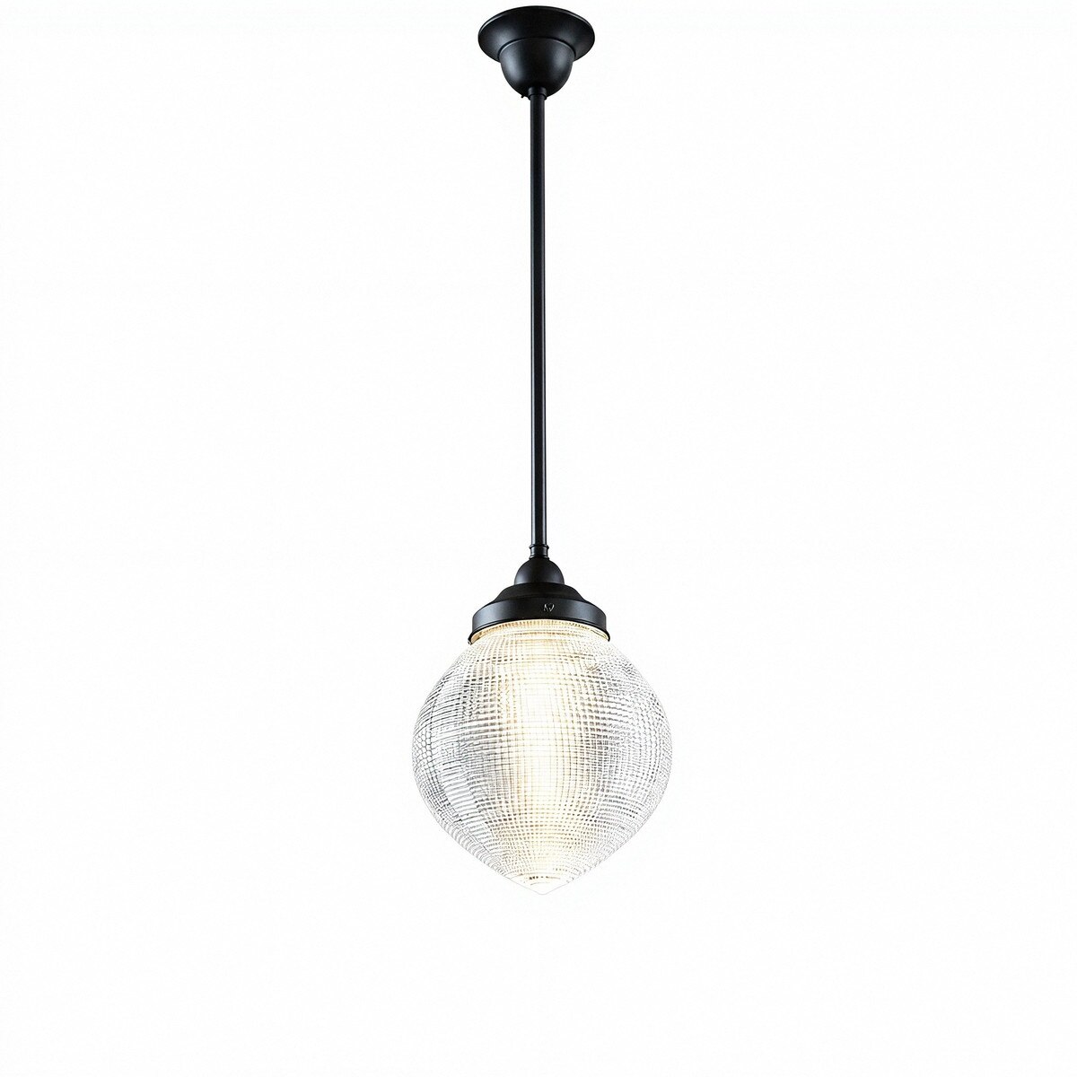 Lighting Inspirations Teardrop Hallophane 8" With 1/2" x 1/2m Rod Set Patina