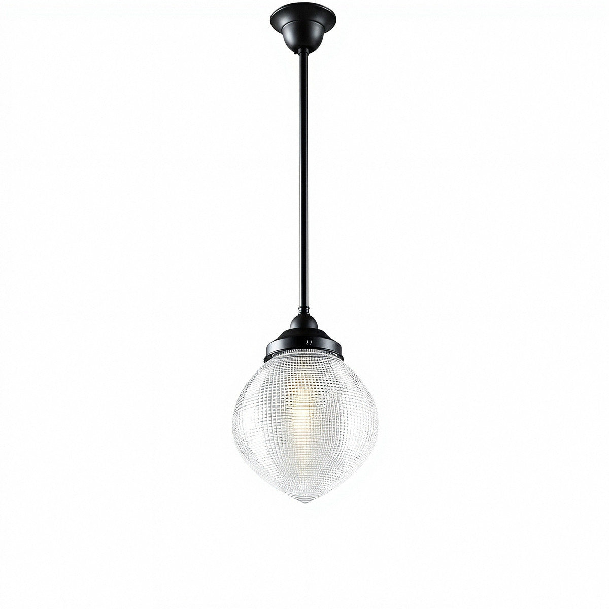 Lighting Inspirations Teardrop Hallophane 8" With 1/2" x 1/2m Rod Set Patina