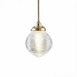 Lighting Inspirations Teardrop Hallophane 8" With 1/2" x 1/2m Rod Set Polished Brass