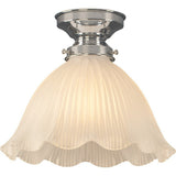 Lighting Insprirations 8044 Hallophane 9" Frost Batten Fix Chrome