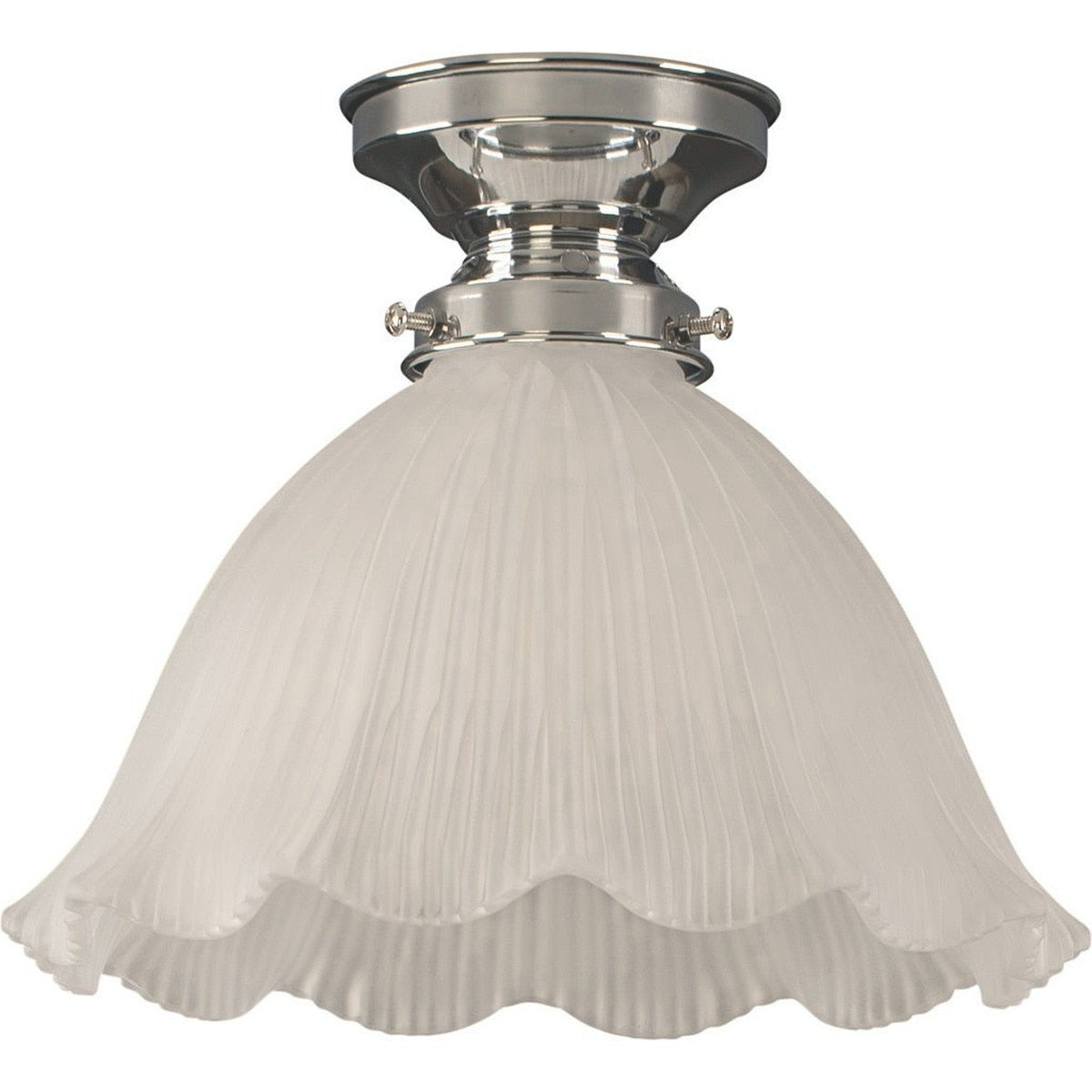 Lighting Insprirations 8044 Hallophane 9" Frost Batten Fix Chrome