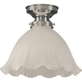 Lighting Insprirations 8044 Hallophane 9" Frost Batten Fix Chrome