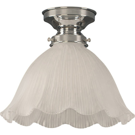 Lighting Insprirations 8044 Hallophane 9" Frost Batten Fix Chrome