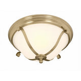 Lighting Insprirations Dallas 3 Light Oyster Satin Brass