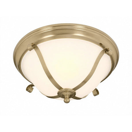 Lighting Insprirations Dallas 3 Light Oyster Satin Brass