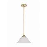 Lighting Insprirations Dallas Single 1 Light Pendant Satin Brass