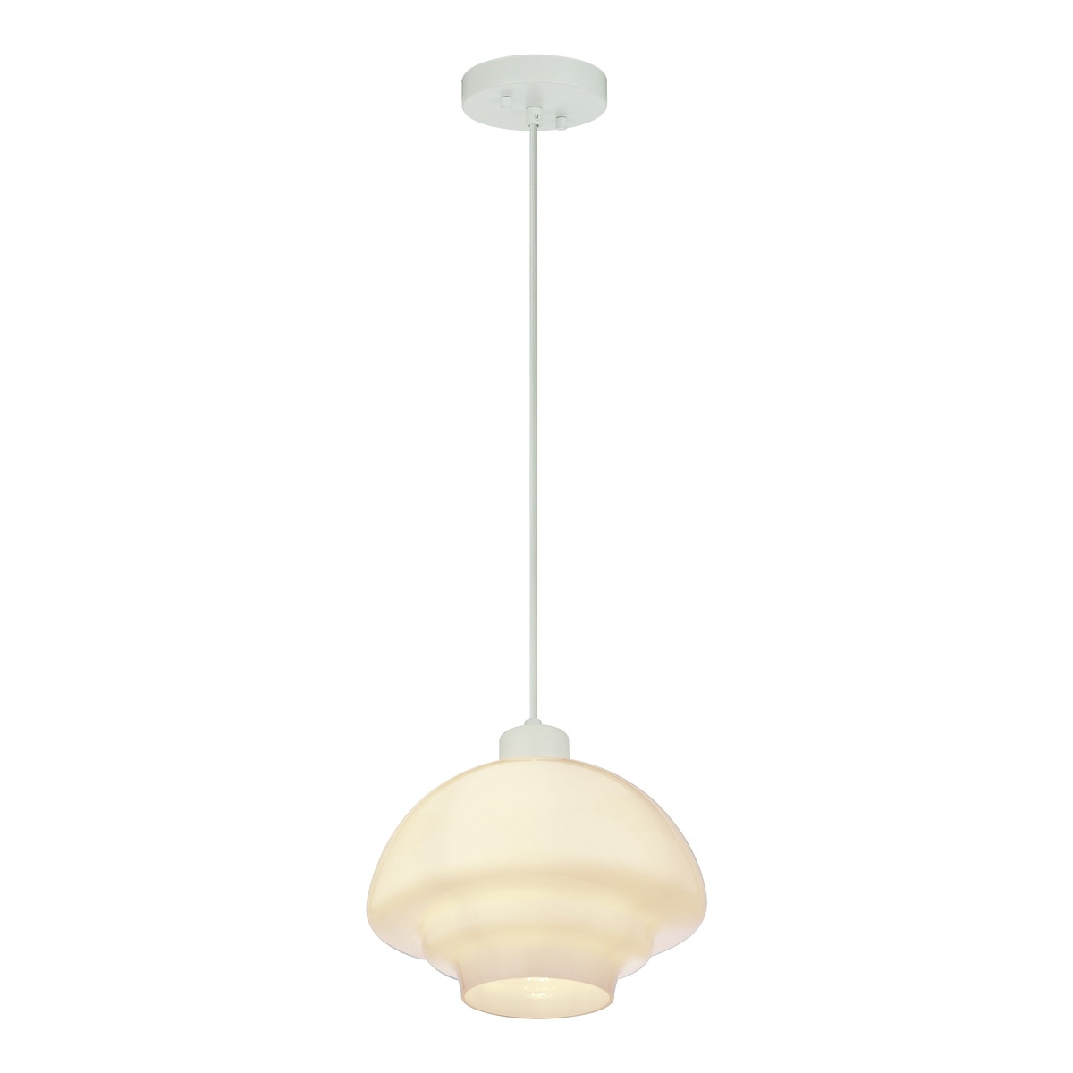 Lighting Insprirations Fenwick Pendant 28cm White